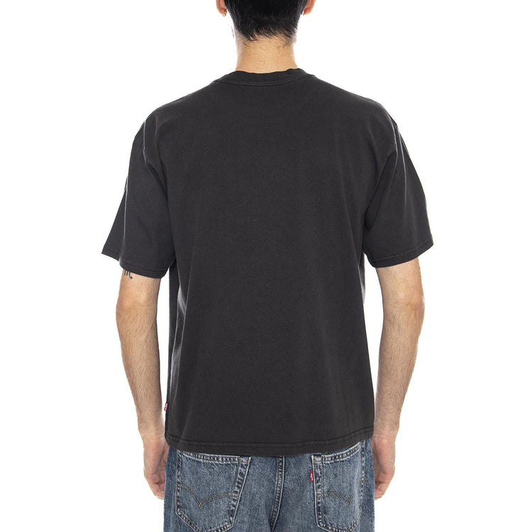 Boxy SS Tee - Garment Dye Jet Black - Maglietta Girocollo Uomo Nera 0049F 0025 LEVIS 