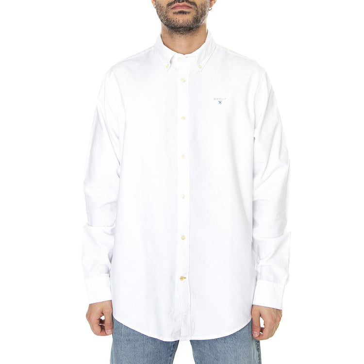 M' Oxtown Tailored Shirt White - Camicia Uomo Bianca MSH5301-WH11-SS23  BARBOUR 