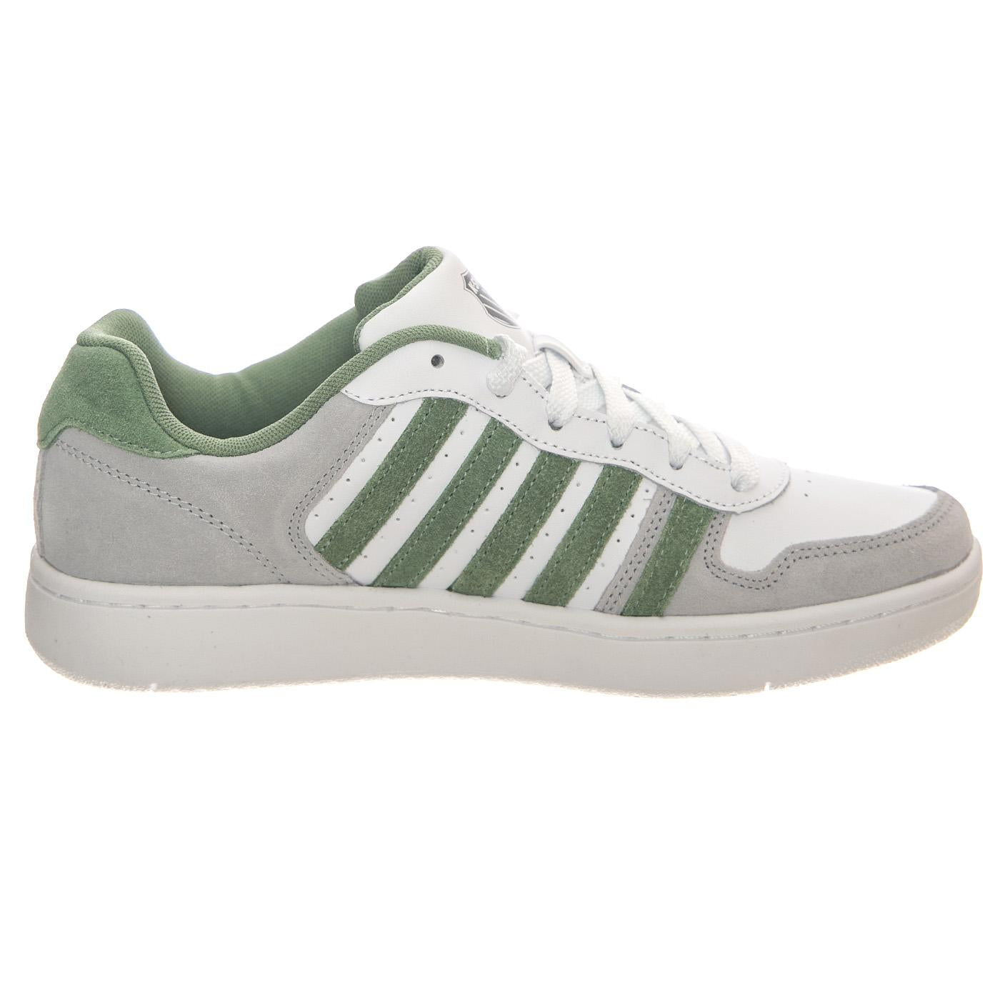 Court Pasilades White / Grey Shoes - Scarpe Stringate Profilo Basso Uomo Bianche / Multicolore 06931-950-M  K-SWISS 