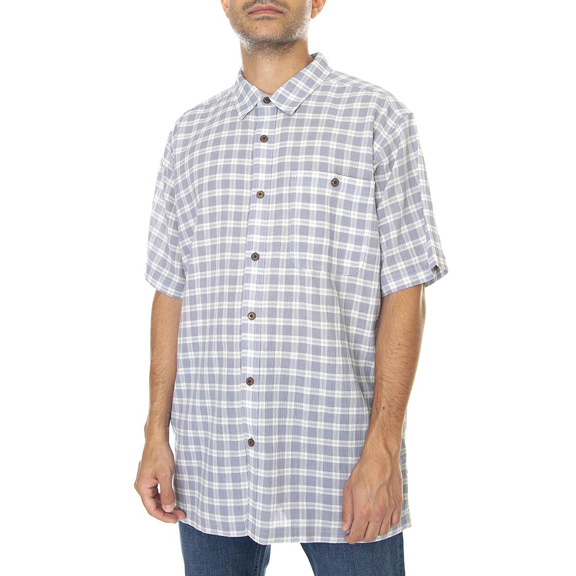 M's A/C Shirt Mushpots: Light Plume Grey - Camicia Maniche Corte Uomo Multicolore 52921-MUPG  PATAGONIA 