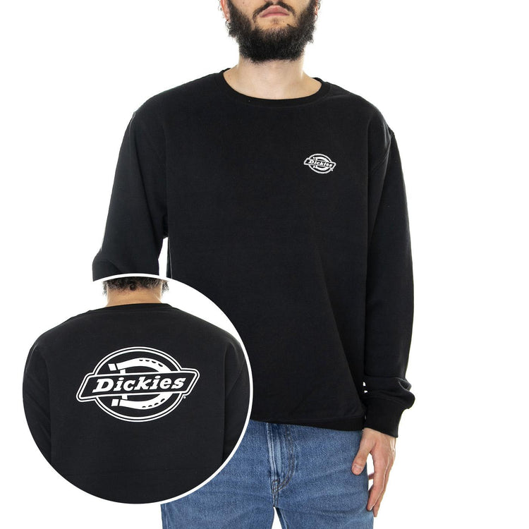 Holtville Sweatshirt Black - Felpa Girocollo Uomo Nera DK0A4Y3BBLK1  DICKIES 
