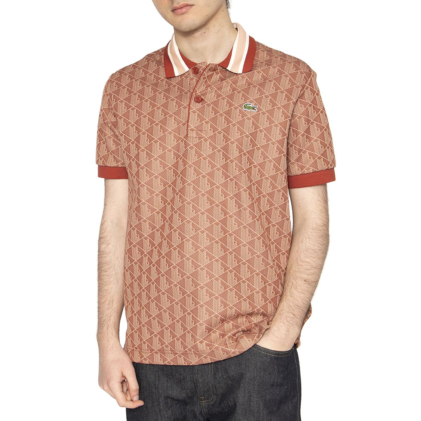 Maglietta M/C GTI Brown Polo Shirt - Polo Uomo Marrone DH1417-GTI  LACOSTE 