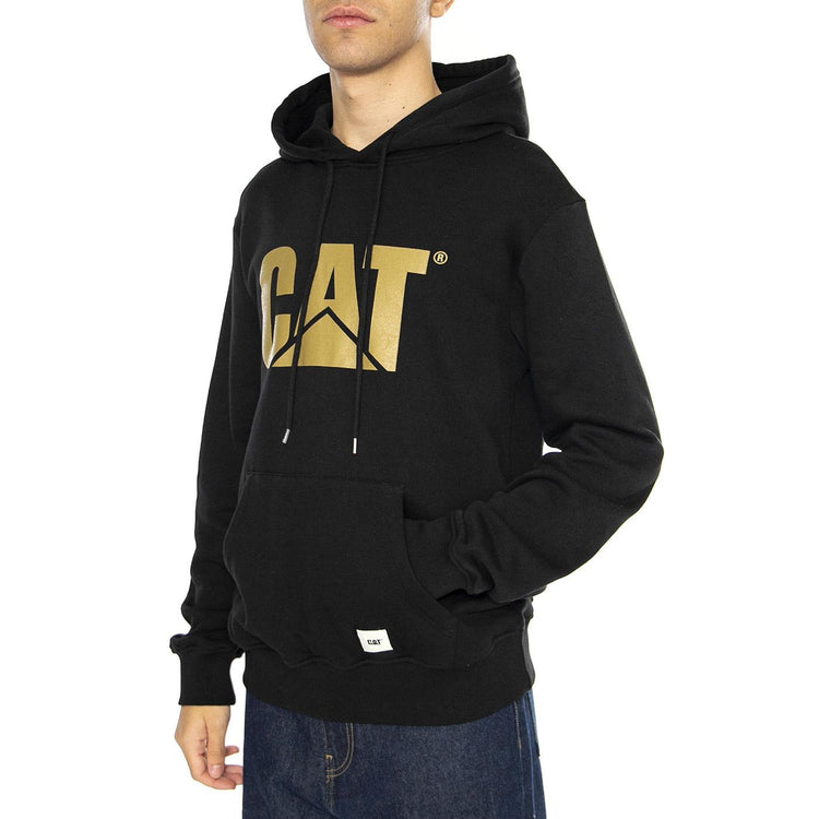 Logo Hoodie Black - Felpa con Cappuccio Uomo Nera 6050126-10158  CAT 