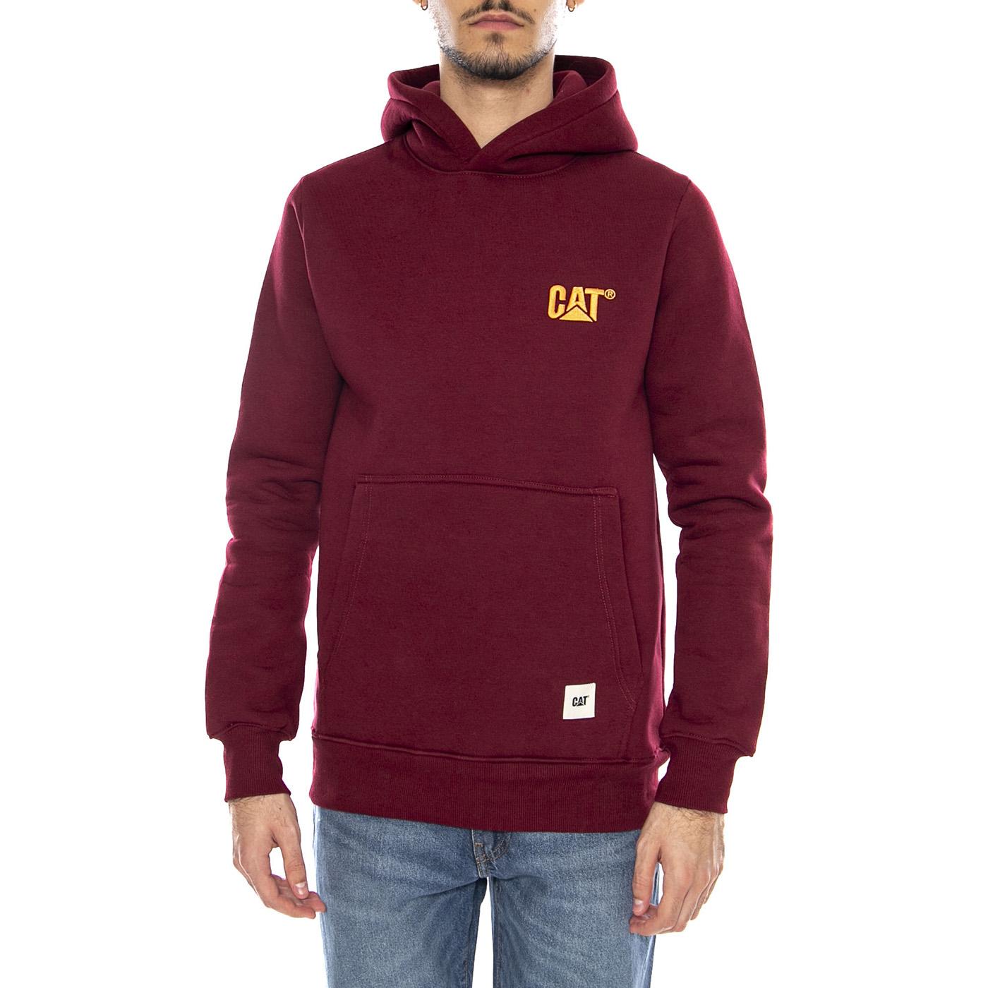 Logo Hoodie -- Felpa con Cappuccio Uomo Maroon 6050193 14109 CAT 
