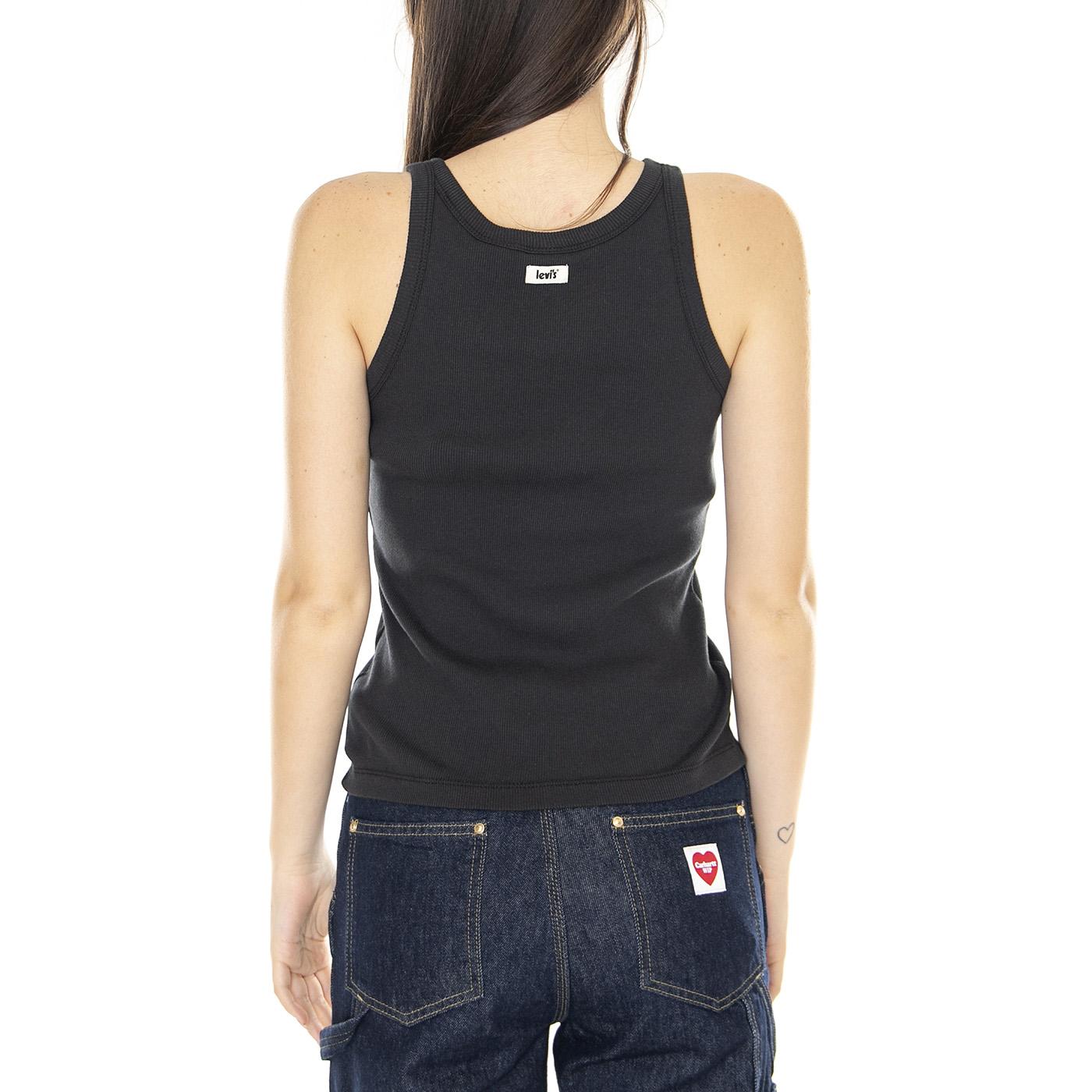 W' Racer Tank Caviar - Canotta Donna Nera A3381 0001 LEVIS 
