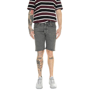 501 Original Shorts Lets Go To The Moon Black - Bermuda Denim Jeans Uomo Grigi 36512-0225  LEVIS 