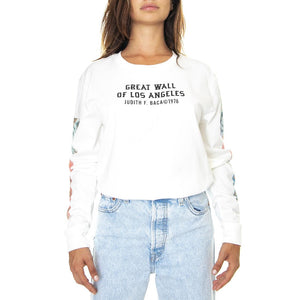 Vans X Moca Judy Baca Bf - Maglietta Girocollo Maniche Lunghe Donna Bianca VN0A5LNRYQ81  VANS 