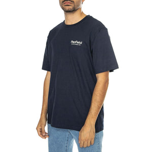 Hudson Script T-Shirt Navy Blazer - Maglietta Girocollo Uomo Blu PFD0349-203  PENFIELD 