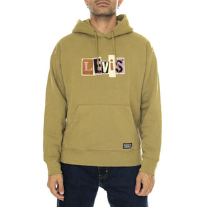 Skate Hooded Sweatshirt Green Moss - Felpa con Cappuccio Uomo Verde A1008-0006  LEVIS 