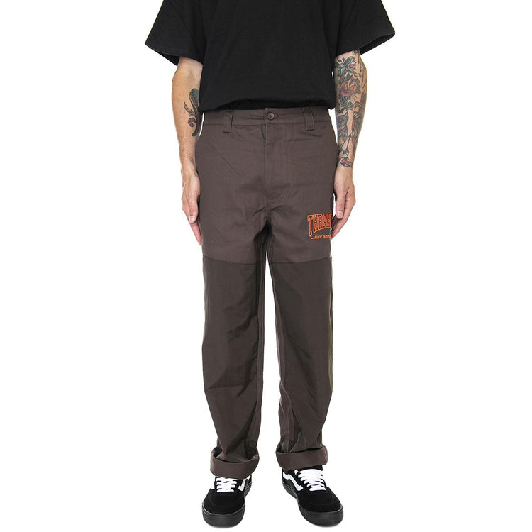 Huf x Thrasher Field Crew Pant Chocolate - Pantaloni Uomo Marroni PT00265-CHOCO  HUF 