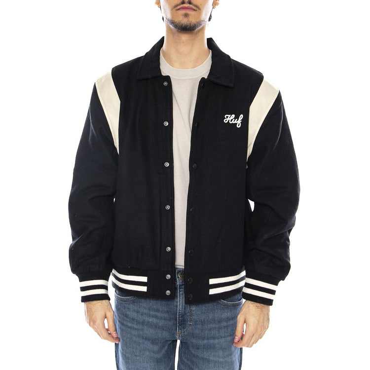 Song Varsity Jacket Black - Giacca Uomo Nera JK00439 BLK HUF 