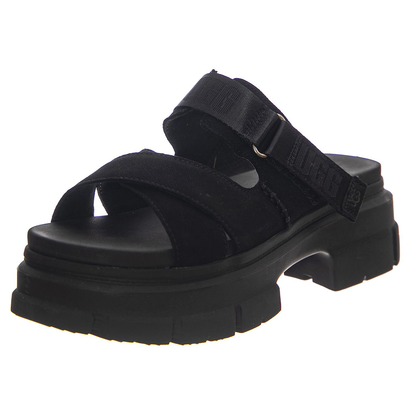 Ashton Slide Black - Sandali Donna Neri UGSASHSBK1136765W  UGG 