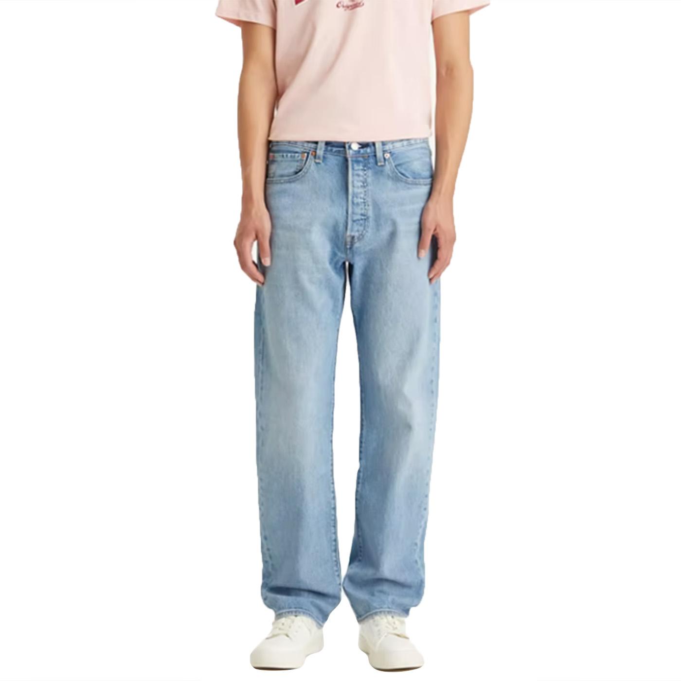 501 Levi's Original 1984 Mississipi Light Indigo Worn In - Pantaloni Denim Jeans Uomo Blu 00501-3483 . LEVIS 