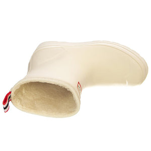 Play Short Sherpa Boot White Willow - Stivali Profilo alla Caviglia Donna Bianchi HUSWFS2235RMA-WHW  HUNTER 