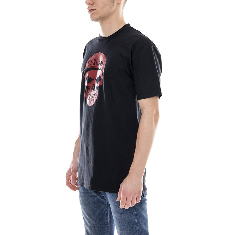SKULL T-SHIRT BLACK MTS011-BLACK  C1RCA 