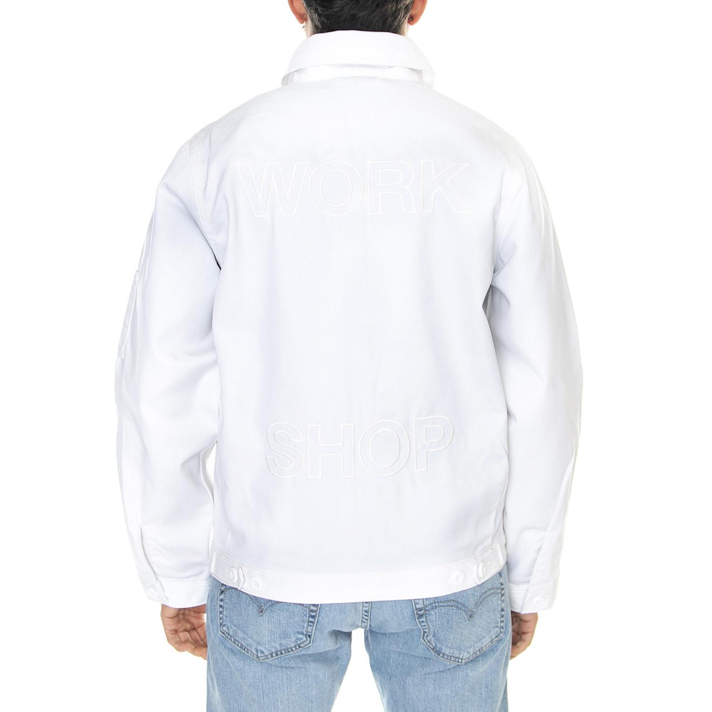 Ol x Dickies Workshop Jacket White - Giacca Estiva Uomo Bianca DK0A4Y2EWHX1  DICKIES 