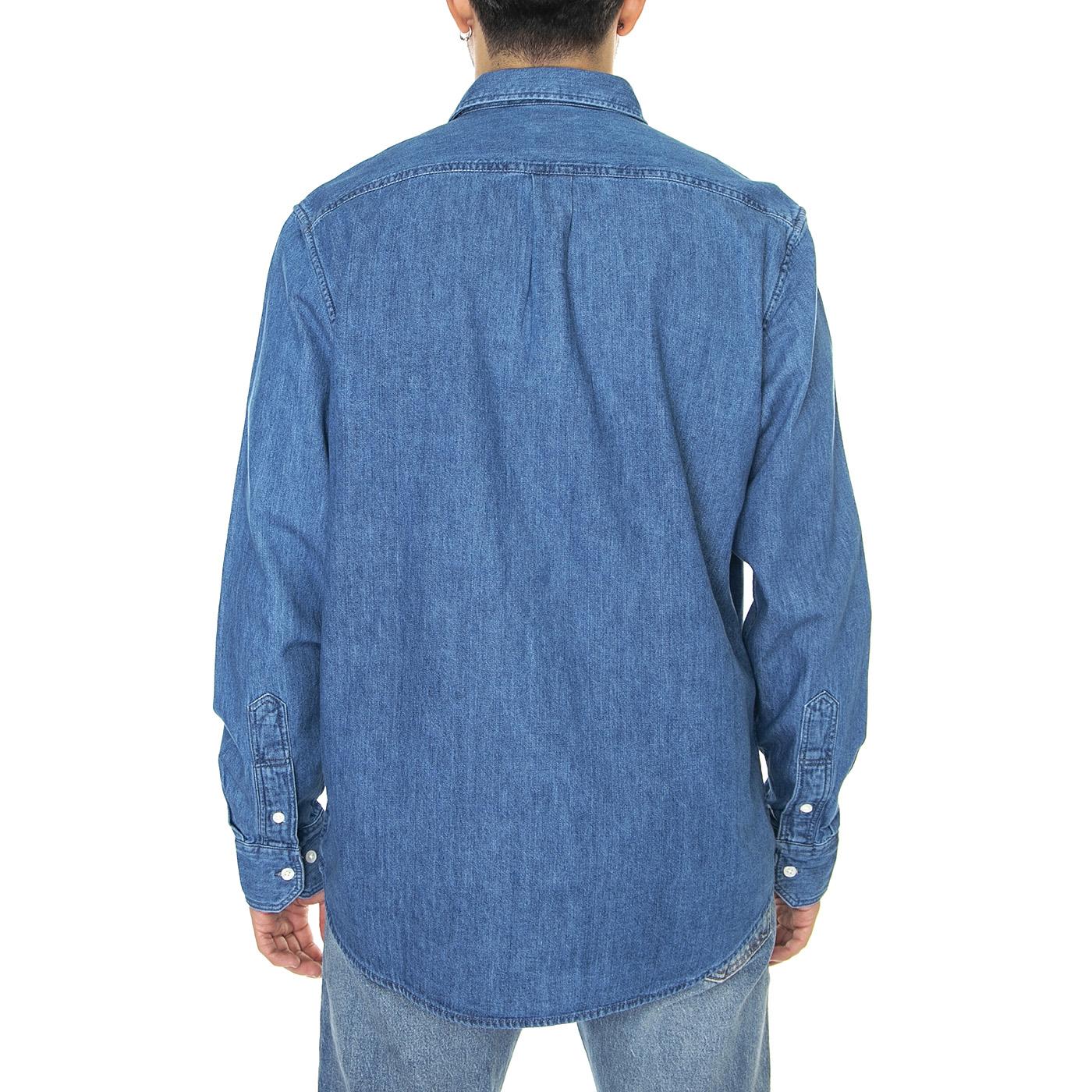 Leesure Shirt Ferris Blue - Camicia Uomo Denim Jeans Blu L66NCUA13  LEE 