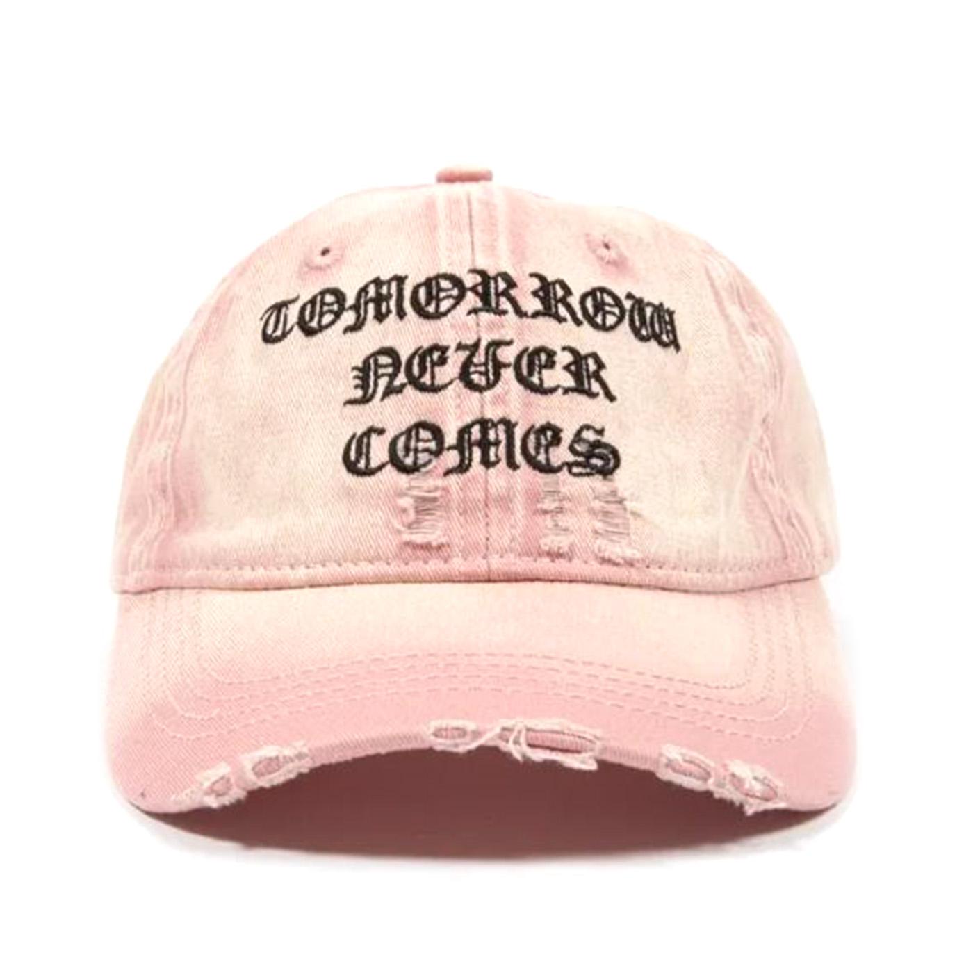 Destroy Never Comes 6 Panels Cap Faded Sour Pink - Cappellino con Visiera Rosa SS24P2  WASTED PARIS 