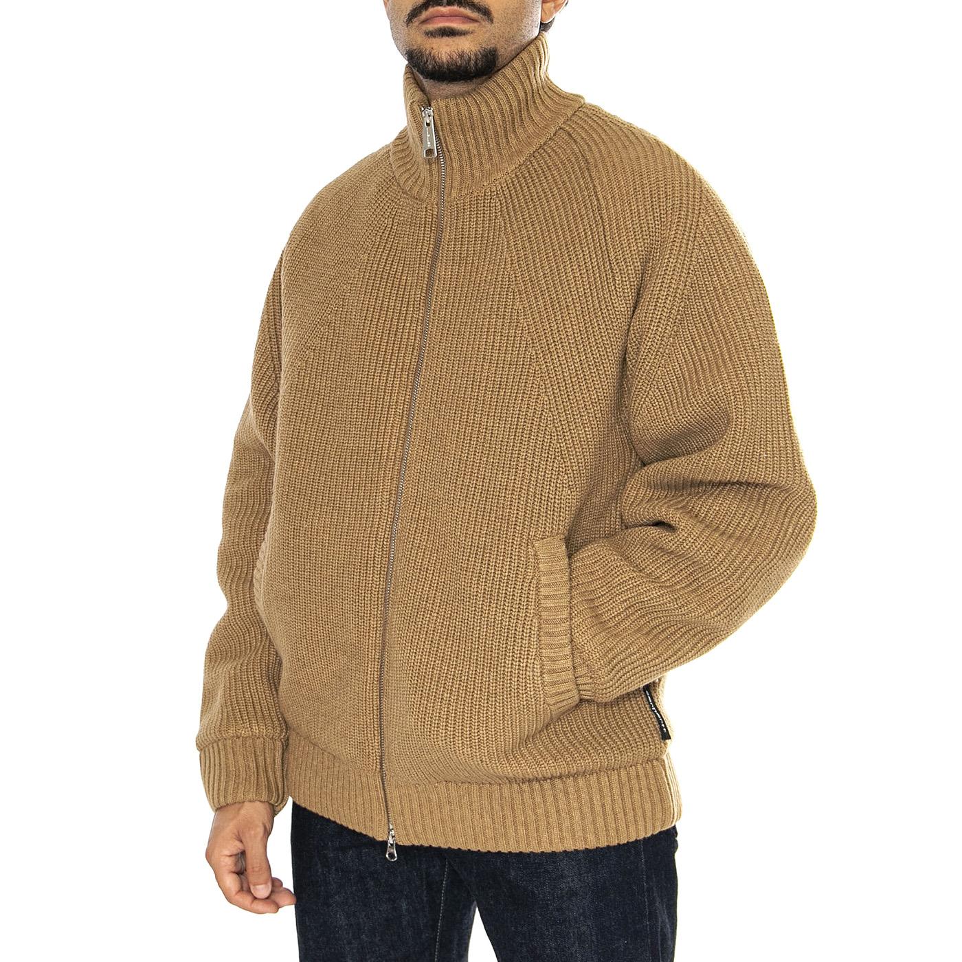 Banley Sweater Jacket Peanut - Cardigan Uomo Marrone I033902.2FSXX  CARHARTT WIP 