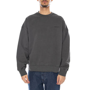 Benton Sweat Graphite - Felpa Girocollo Uomo Grigia I035436.87GD  CARHARTT WIP 