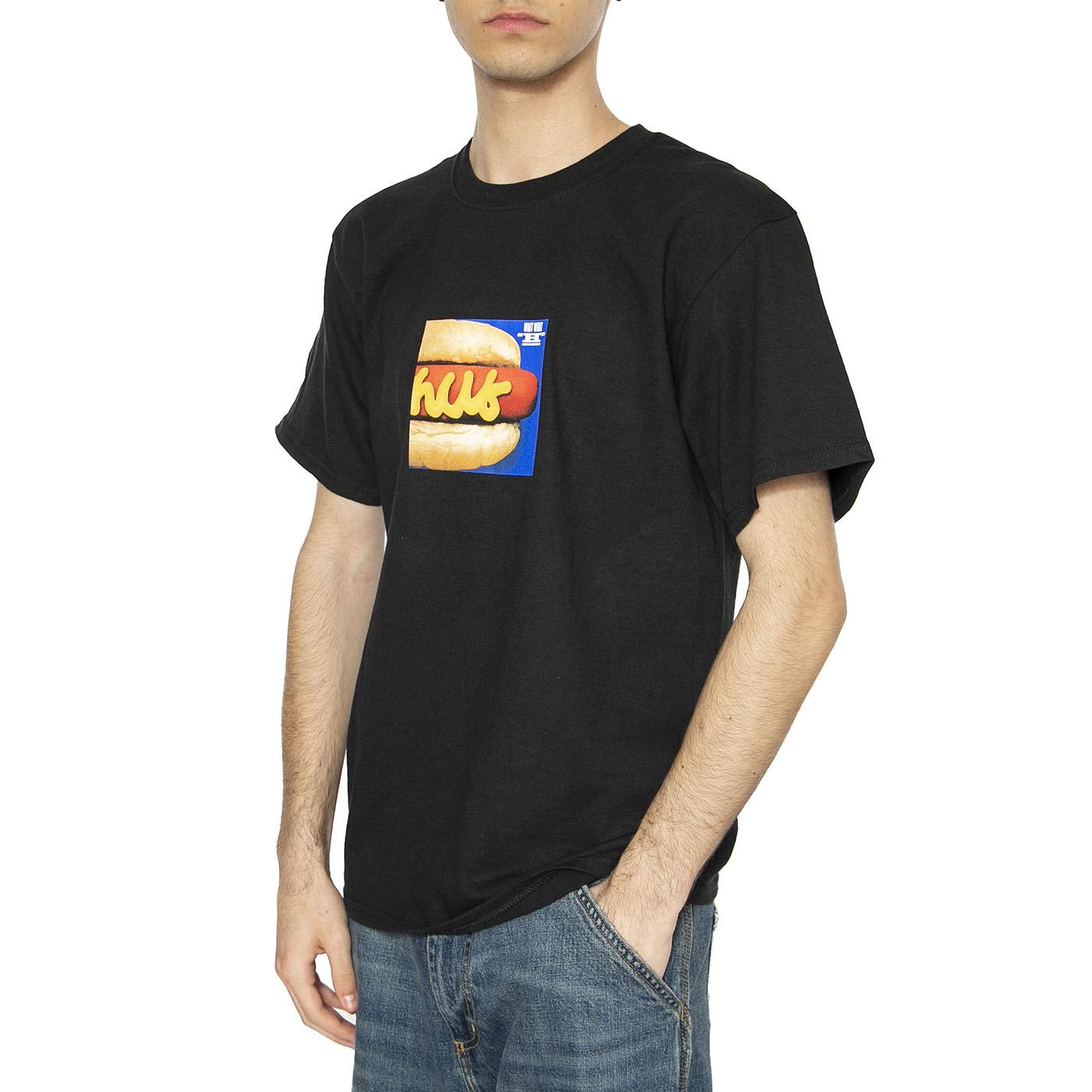 Dirty Water Dog S/S Tee - Maglietta Girocollo Uomo Nera TS01732-BLACK  HUF 