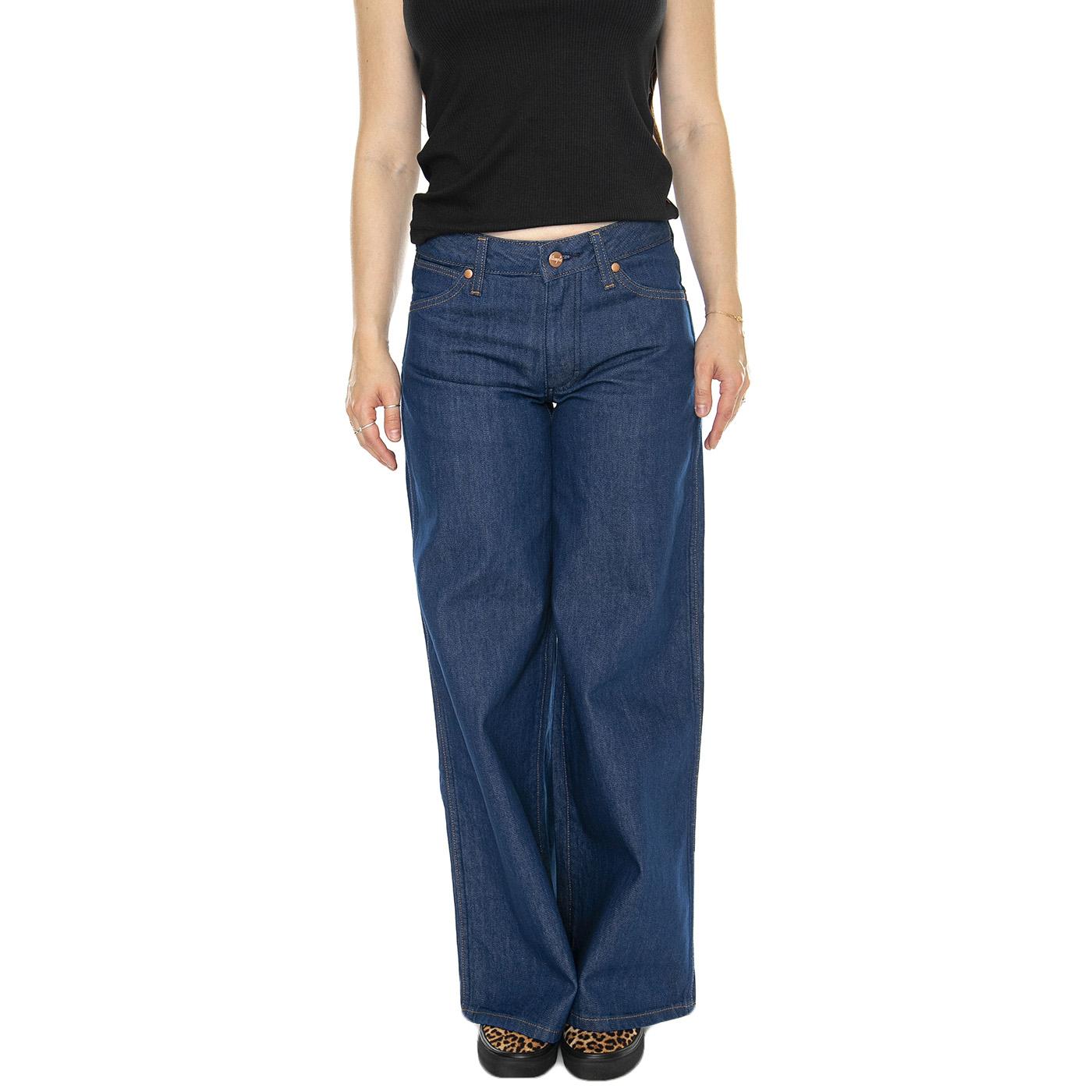World Wide Magnetic Pull - Pantaloni Denim Jeans Donna Blu 112350735  WRANGLER 