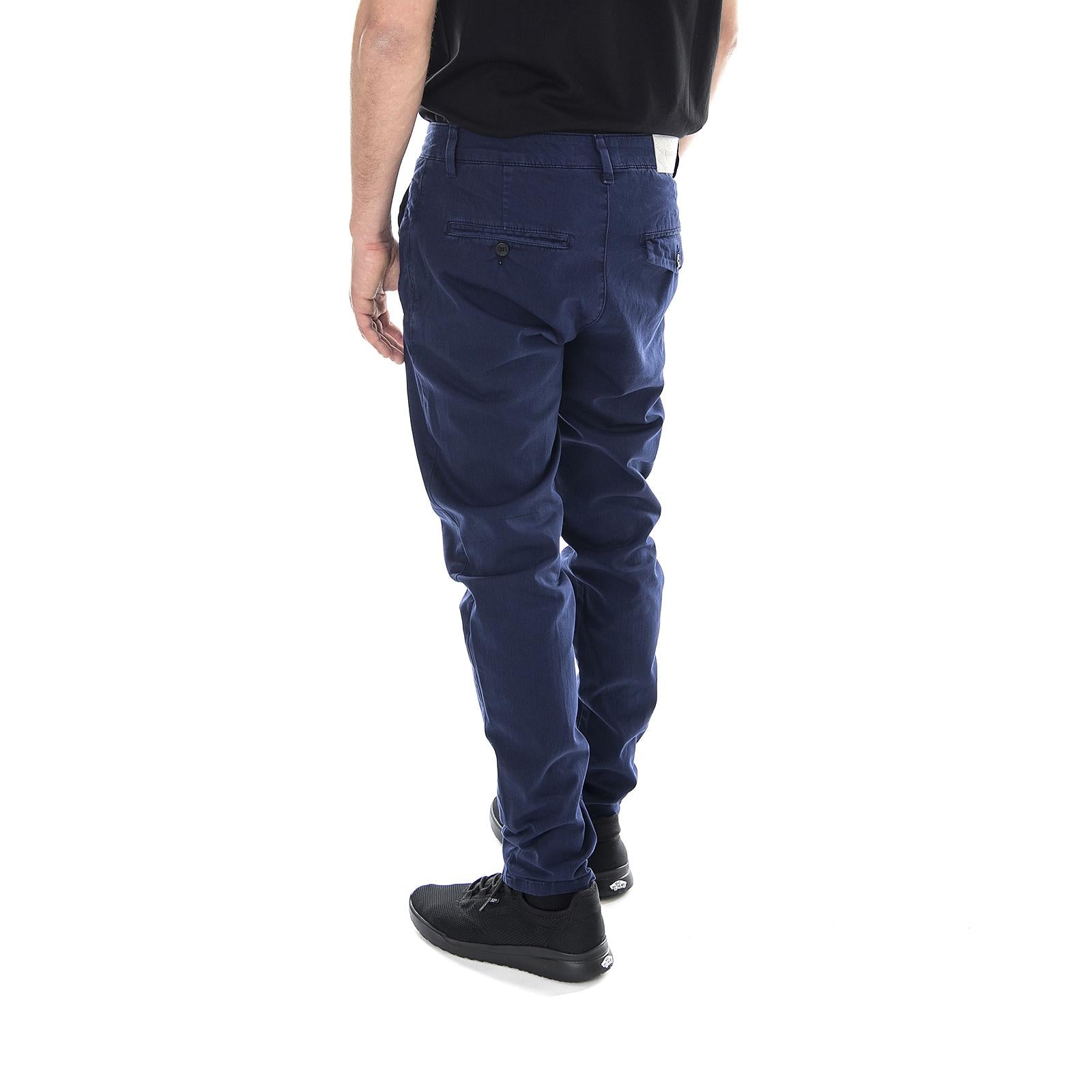 Cropson - Pantaloni Chino Uomo Blu 181201-584  ELVINE 