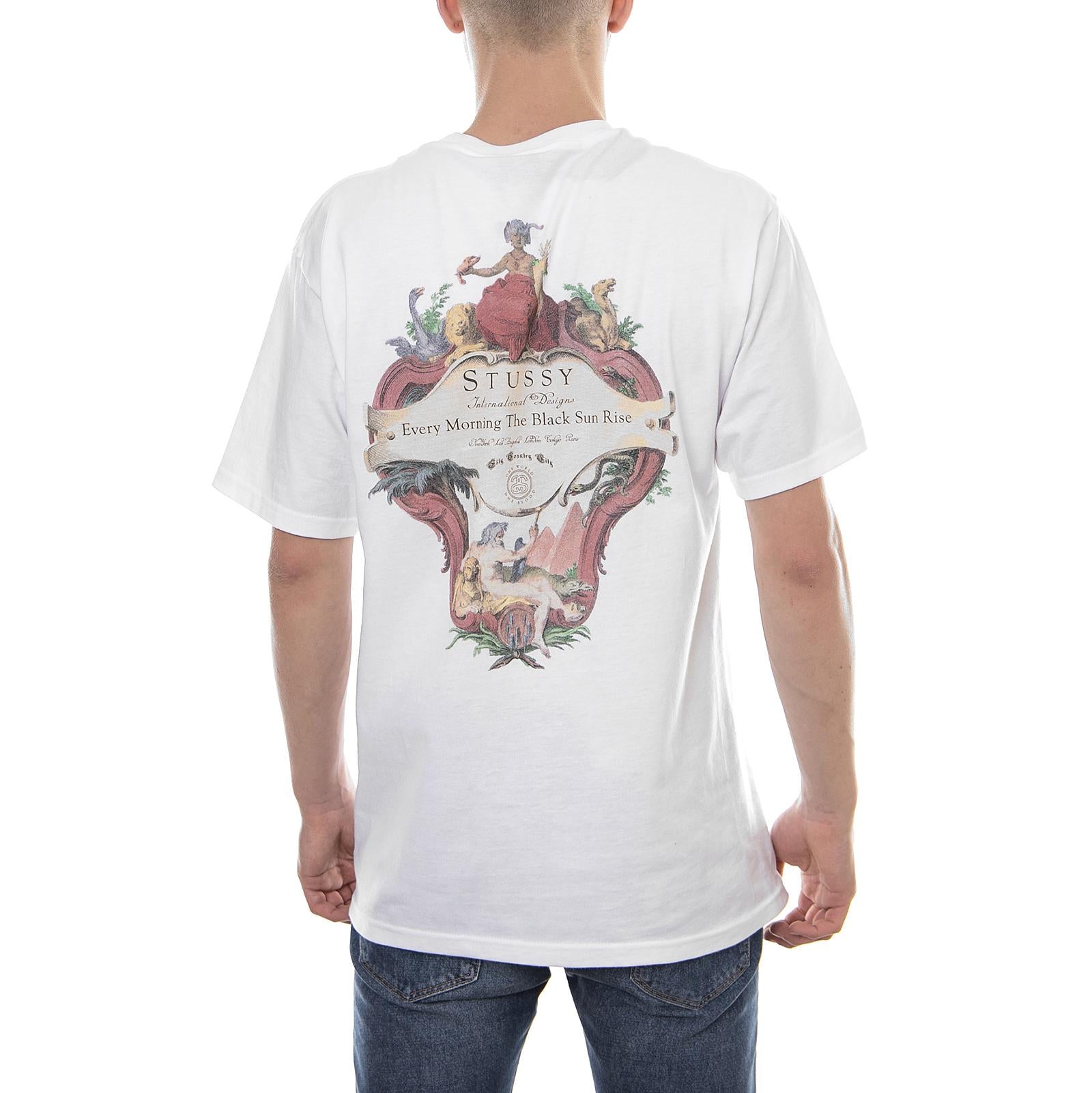 CARTOUCHE TEE WHITE 1904222-WHIT . STUSSY 