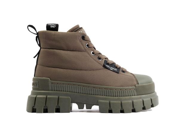 Revolt Boot Overcush Olive Night - Scarpe Stringate Profilo Alto Donna Verdi PAS98863-325-M  PALLADIUM 