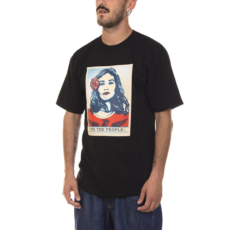 DEFEND DIGNITY BASIC S/S TEE M BLACK 86214_4  OBEY 