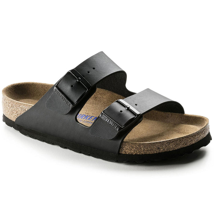 Arizona Soft Footbed Birko Flor -Sandali Uomo / Donna Neri - Calzata Stretta 551253  BIRKENSTOCK 