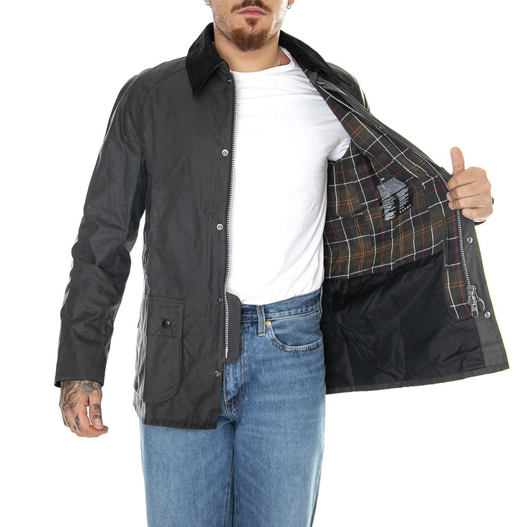 M's Ashby Wax Jacket Grey / Classic - Giacca Invernale Uomo Grigia MWX0339-GY51-FW23  BARBOUR 