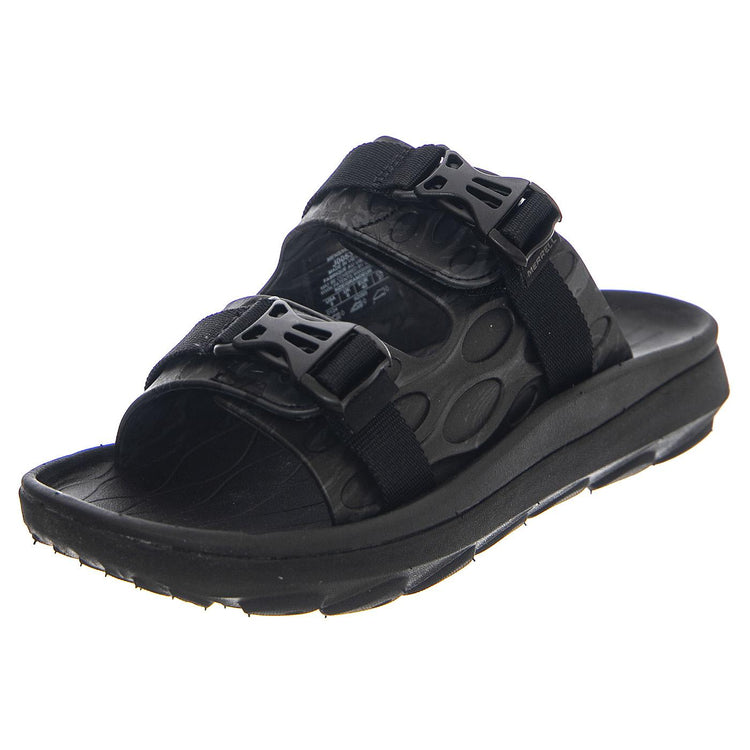 Hut Ultra Wrap Black Sandals - Sandali Uomo Neri J005313  MERRELL 