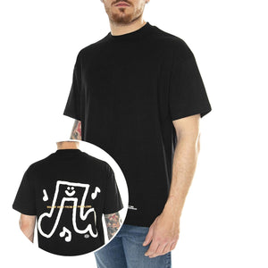 Walker Tee Black - Maglietta Girocollo Uomo Nera FNKSS24-20522  FUNKY 