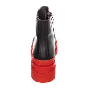 Womens Loading Brown Ankle Boots JCSJCD062101-BRWRED  JEFFREY CAMPBELL 