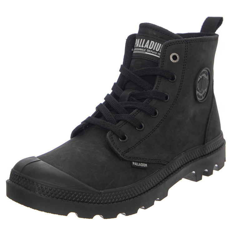 W' Pampa Hi Zip Black Shoes - Stivaletti alla Caviglia Uomo Neri PA-06442-008-M  PALLADIUM 