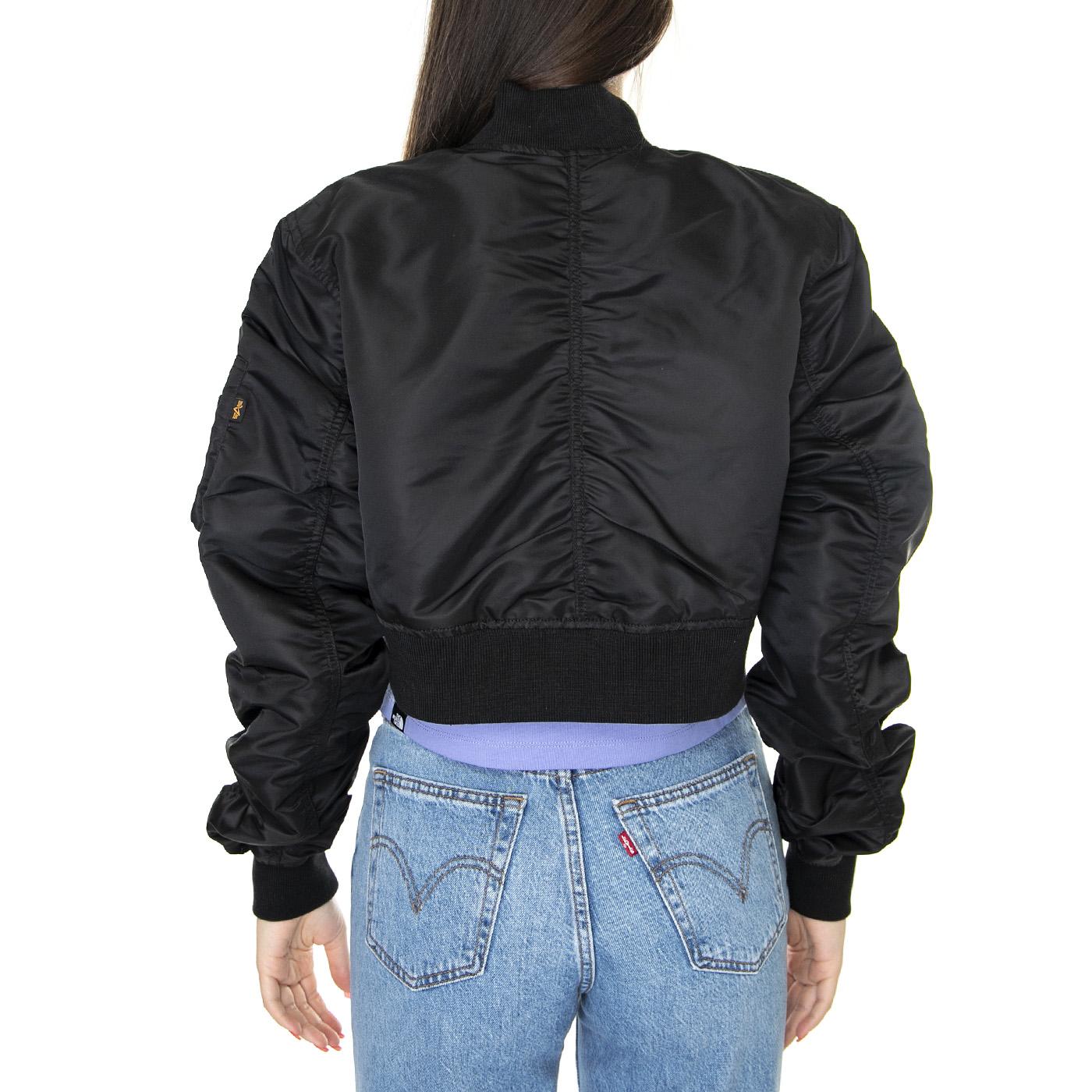 W' MA-1 Boxy - Giacca Estiva Donna Nera 136008-03  ALPHA INDUSTRIES 