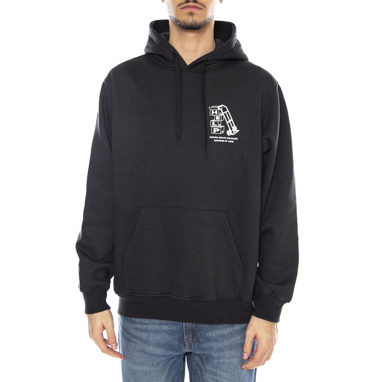 Moving Co Pullover Vans Black -- Felpa con Cappuccio Uomo Nera VN000PAB BLK1 VANS 