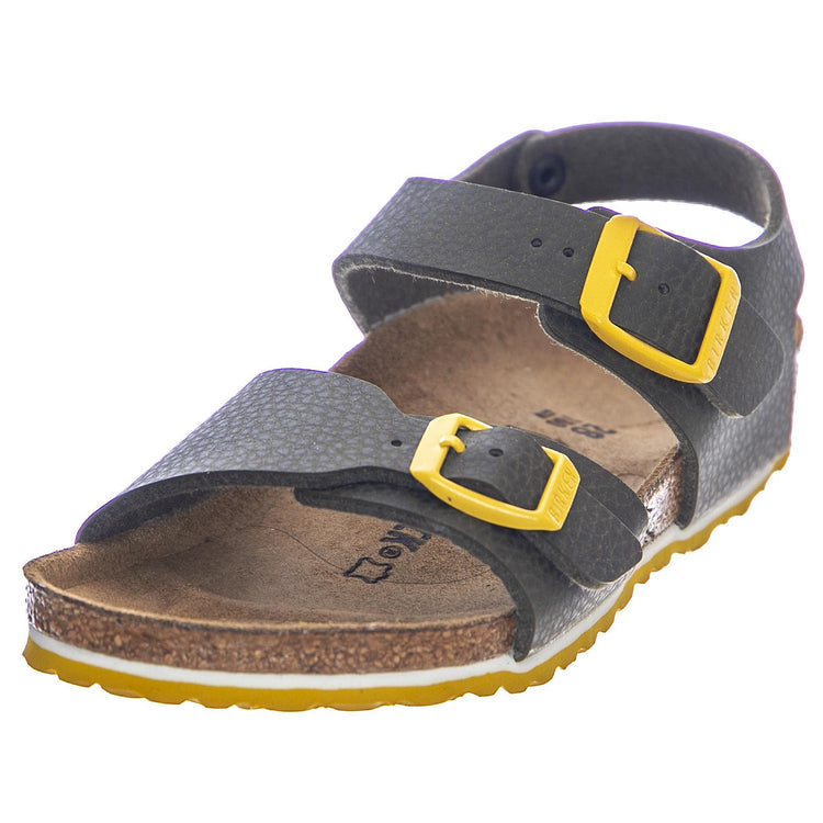 Kids New York Kids Birko Flor Desert Soil / Vibrant Gray Sandals - Regular Fit 1015754  BIRKENSTOCK 