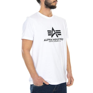 Basic Front - Maglietta Girocollo Uomo Bianca 73974_4  ALPHA INDUSTRIES 