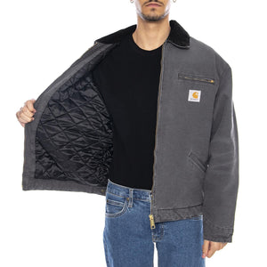OG Detroit Jacket Graphite / Black - Giacca Uomo Grigia I035614.3CL4O . CARHARTT WIP 