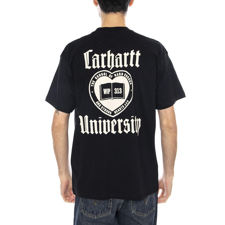 S/S Schooling T-Shirt -- Maglietta Uomo Nera I035453.89XX . CARHARTT WIP 
