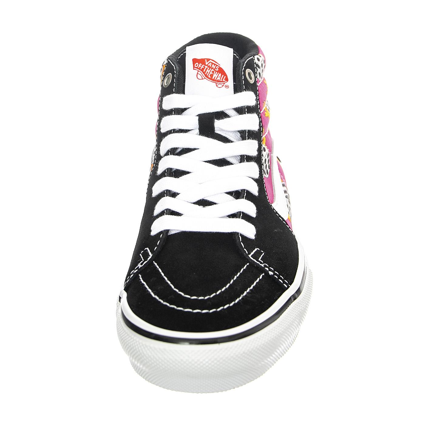 MN Skate SK8-Hi Fuchsia Fedora - Scarpe Stringate Profilo Alto Uomo Nere / Multicolore VN0A5FCCBLM1  VANS 