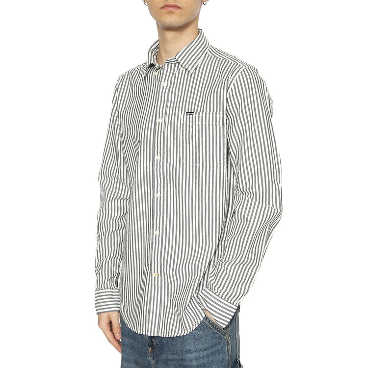 Cresswell Seersucker Shirt Navy - Camicia Uomo Multicolore MSH5577-NAVY  BARBOUR 