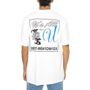 It's All For You Heavy Weight Tee White - Maglietta Girocollo Uomo Bianca 166913918-WHT  OBEY 