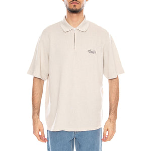 Rick Polo Glacier Grey - Polo con Zip Uomo Grigia I036581.21M.67. 21M.67 EDWIN 