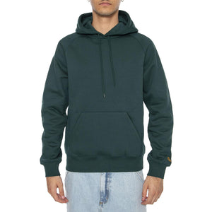 Hooded Chase Sweat Dark Fir / Gold - Felpa Uomo Verde I033661.30YXX . CARHARTT WIP 