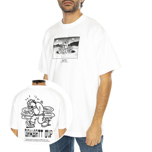 S/S Think Tank T-Shirt White - Maglietta Girocollo Uomo Bianca I033964.02XX  CARHARTT WIP 