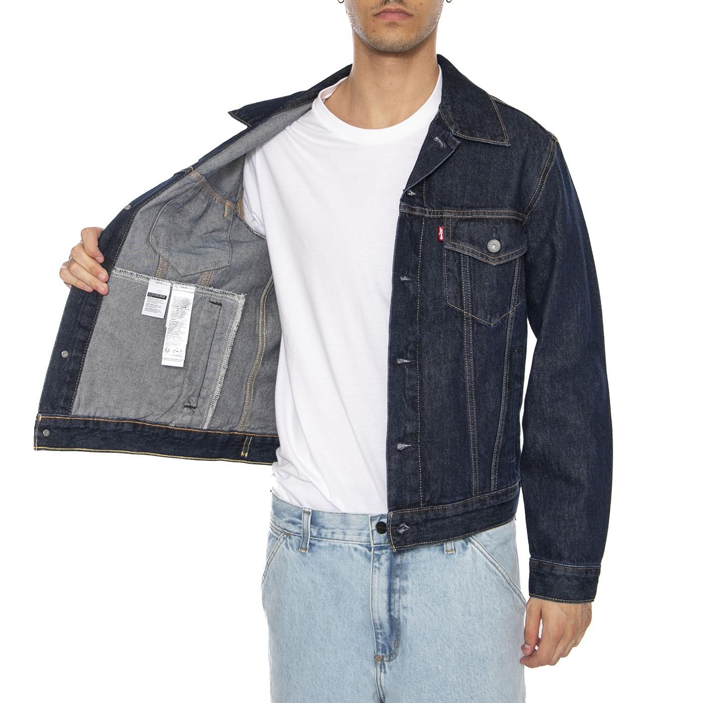 Levis THE TRUCKER JACKET Mare - Giacca Blu Uomo 72334-0557  LEVIS 