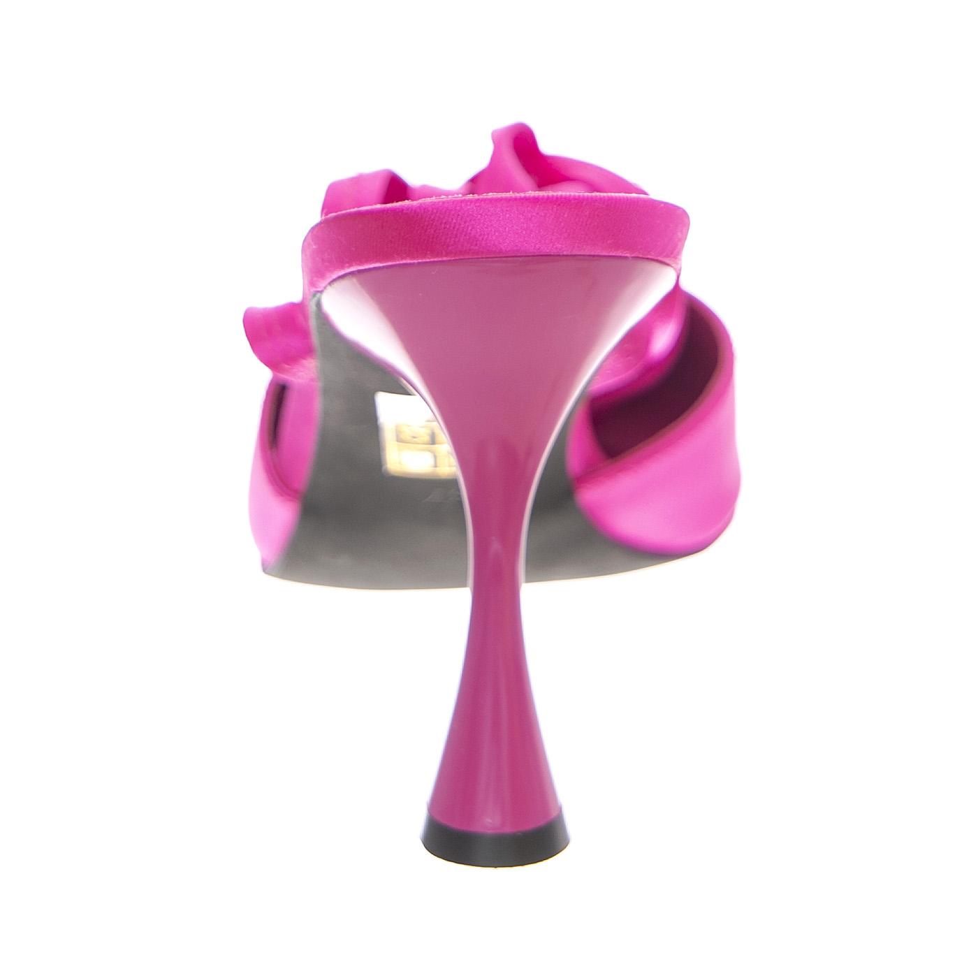 W' Angleina-O Fuchsia Satin / Silver Sandals - Sandali Donna Rosa JC-ANGELINAFUC . JEFFREY CAMPBELL 